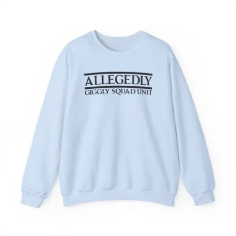 Giggly Squad Allegedly Unisex Heavy Blend™ Crewneck Sweatshirt Light Blue Giggly Squad Allegedly Unisex Heavy Blend™ Crewneck Sweatshirt Light Blue