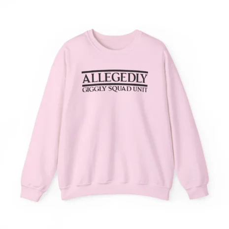 Giggly Squad Allegedly Unisex Heavy Blend™ Crewneck Sweatshirt Light Pink Giggly Squad Allegedly Unisex Heavy Blend™ Crewneck Sweatshirt Light Pink