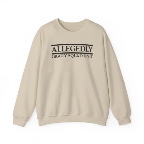 Giggly Squad Allegedly Unisex Heavy Blend™ Crewneck Sweatshirt Sand Giggly Squad Allegedly Unisex Heavy Blend™ Crewneck Sweatshirt Sand