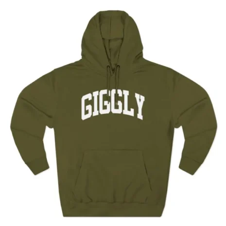 Giggly Squad Collegiate Classic Hoodie Army Green Giggly Squad Collegiate Classic Hoodie Army Green