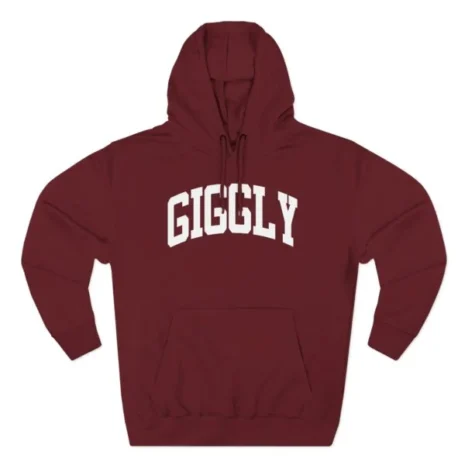 Giggly Squad Collegiate Classic Hoodie Burgundy Giggly Squad Collegiate Classic Hoodie Burgundy