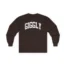 Giggly Squad Collegiate Unisex Cotton Long Sleeve T-Shirt Dark Chocolate