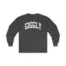 Giggly Squad Collegiate Unisex Cotton Long Sleeve T-Shirt Dark Heather