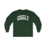 Giggly Squad Collegiate Unisex Cotton Long Sleeve T-Shirt Forest Green