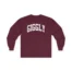 Giggly Squad Collegiate Unisex Cotton Long Sleeve T-Shirt Maroon