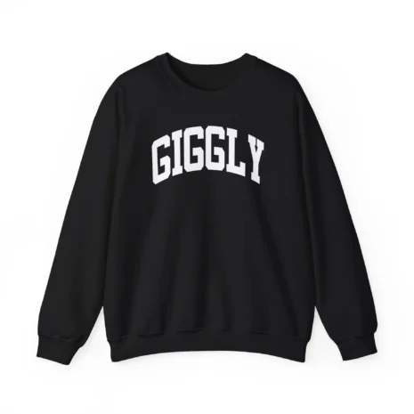 Giggly Squad Collegiate Unisex Heavy Blend Crewneck Sweatshirt Black