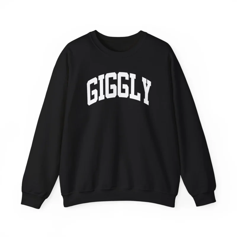 Giggly Squad Collegiate Unisex Heavy Blend Crewneck Sweatshirt Black
