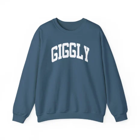 Giggly Squad Collegiate Unisex Heavy Blend Crewneck Sweatshirt Indigo Blue Giggly Squad Collegiate Unisex Heavy Blend Crewneck Sweatshirt Indigo Blue