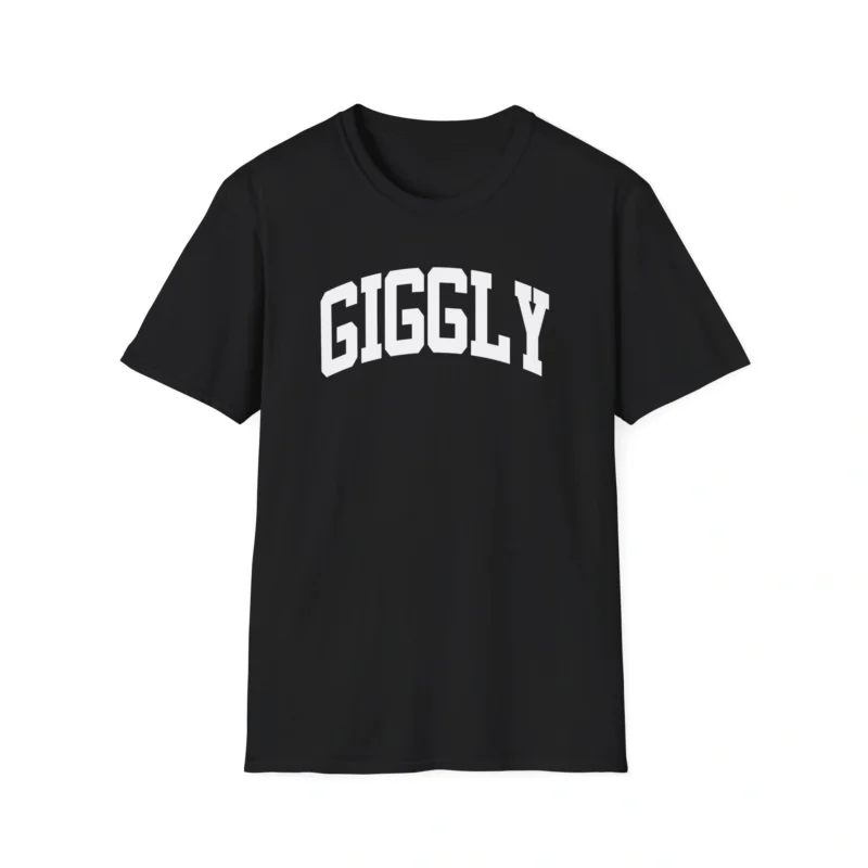 Giggly Squad Collegiate Unisex T-Shirt Black