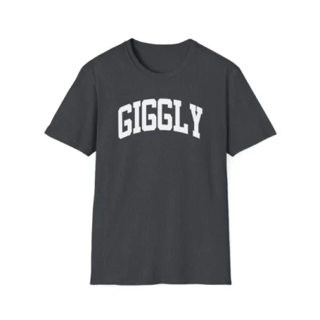 Giggly Squad Collegiate Unisex T-Shirt Dark Heather Grey Giggly Squad Collegiate Unisex T-Shirt Dark Heather Grey