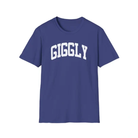 Giggly Squad Collegiate Unisex T-Shirt Metro Blue Giggly Squad Collegiate Unisex T-Shirt Metro Blue