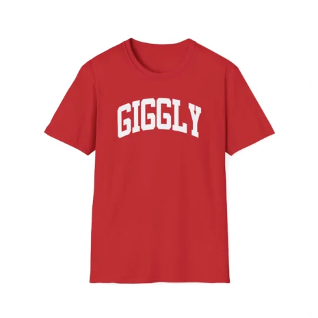 Giggly Squad Collegiate Unisex T-Shirt Red Giggly Squad Collegiate Unisex T-Shirt Red