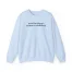 Giggly Squad Future Ex-girlfriend Text Unisex Heavy Blend Crewneck Sweatshirt Light Blue
