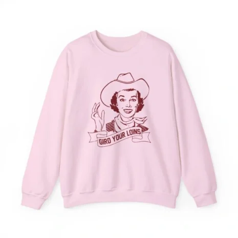 Giggly Squad Gird Your Loins Unisex Heavy Blend Crewneck Sweatshirt Light Pink Giggly Squad Gird Your Loins Unisex Heavy Blend Crewneck Sweatshirt Light Pink
