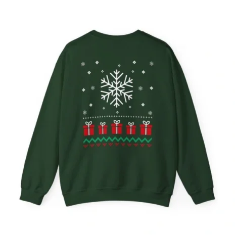 Giggly Squad Graphic Unisex Heavy Blend Crewneck Sweatshirt Forest Green Back Side Giggly Squad Graphic Unisex Heavy Blend Crewneck Sweatshirt Forest Green Back Side