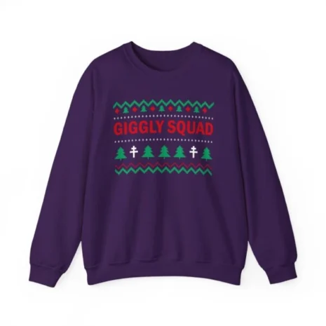 Giggly Squad Graphic Unisex Heavy Blend Crewneck Sweatshirt Purple Giggly Squad Graphic Unisex Heavy Blend Crewneck Sweatshirt Purple