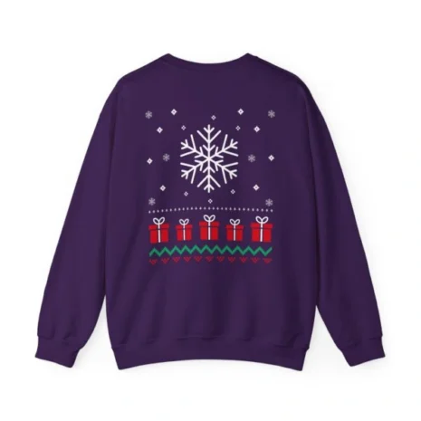 Giggly Squad Graphic Unisex Heavy Blend Crewneck Sweatshirt Purple Back Side Giggly Squad Graphic Unisex Heavy Blend Crewneck Sweatshirt Purple Back Side