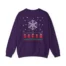 Giggly Squad Graphic Unisex Heavy Blend Crewneck Sweatshirt Purple Back Side