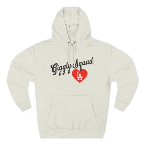 Giggly Squad Heart Hoodie Oatmeal Heather Giggly Squad Heart Hoodie Oatmeal Heather