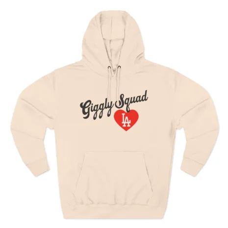 Giggly Squad Heart Hoodie Pale Pink