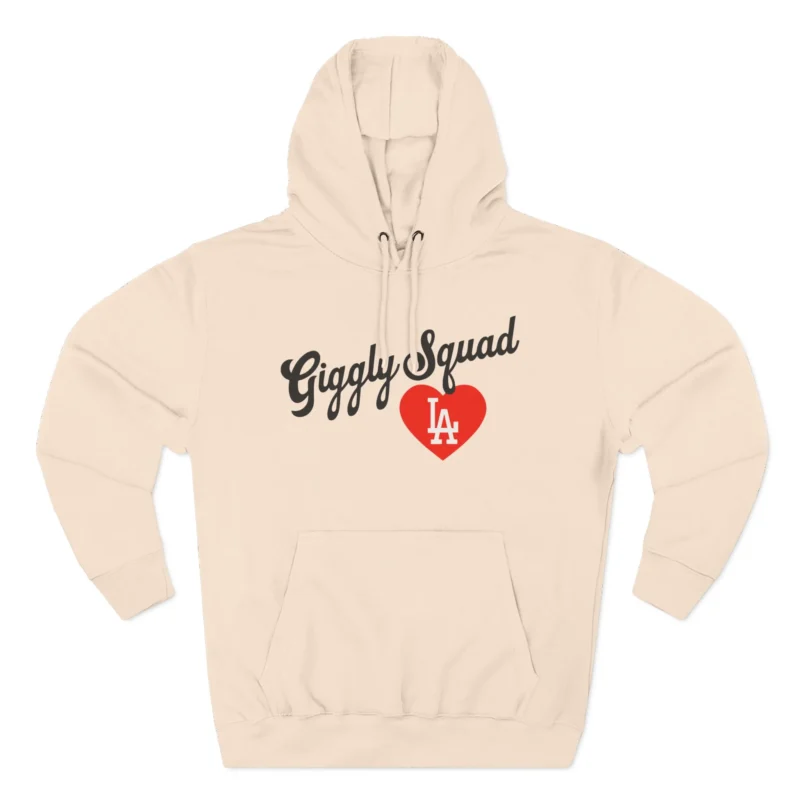 Giggly Squad Heart Hoodie Pale Pink