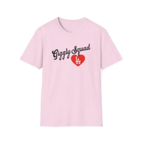 Giggly Squad Heart Unisex Softstyle T-Shirt Light Pink Giggly Squad Heart Unisex Softstyle T-Shirt Light Pink