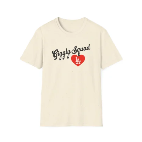 Giggly Squad Heart Unisex Softstyle T-Shirt Natural Giggly Squad Heart Unisex Softstyle T-Shirt Natural
