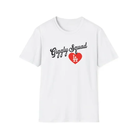 Giggly Squad Heart Unisex Softstyle T-Shirt White