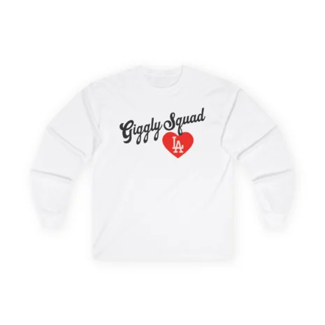 Giggly Squad Heart Unisex Ultra Cotton Long Sleeve T-Shirt White