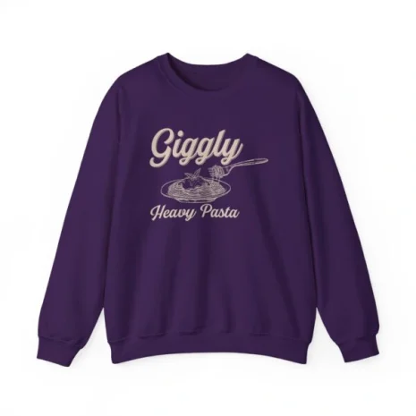 Giggly Squad Heavy Pasta Casual Unisex Sweatshirt Purple Giggly Squad Heavy Pasta Casual Unisex Sweatshirt Purple