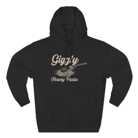 Giggly Squad Heavy Pasta Graphic Hoodie Black Giggly Squad Heavy Pasta Graphic Hoodie Black