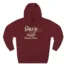 Giggly Squad Heavy Pasta Graphic Hoodie Burgundy
