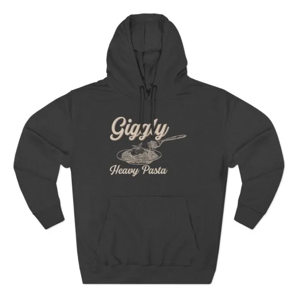 Giggly Squad Heavy Pasta Graphic Hoodie Charcoal Heather
