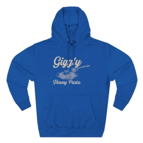 Giggly Squad Heavy Pasta Graphic Hoodie Royal Blue Giggly Squad Heavy Pasta Graphic Hoodie Royal Blue