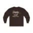 Giggly Squad Heavy Pasta Graphic Unisex Ultra Cotton Long Sleeve T-Shirt Dark Chocolate