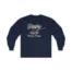 Giggly Squad Heavy Pasta Graphic Unisex Ultra Cotton Long Sleeve T-Shirt Navy