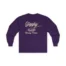 Giggly Squad Heavy Pasta Graphic Unisex Ultra Cotton Long Sleeve T-Shirt Purple