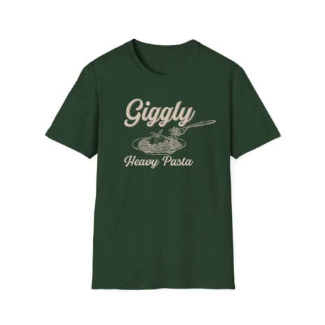 Giggly Squad Heavy Pasta Unisex Softstyle Graphic T-Shirt Forest Green Giggly Squad Heavy Pasta Unisex Softstyle Graphic T-Shirt Forest Green