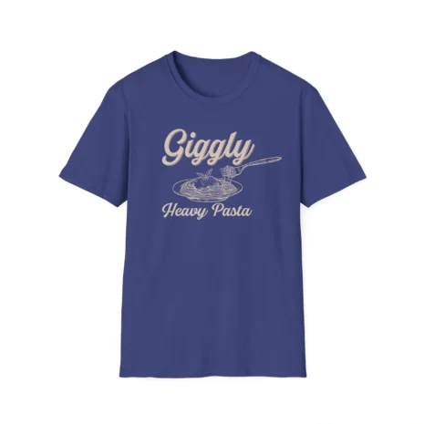Giggly Squad Heavy Pasta Unisex Softstyle Graphic T-Shirt Metro Blue Giggly Squad Heavy Pasta Unisex Softstyle Graphic T-Shirt Metro Blue