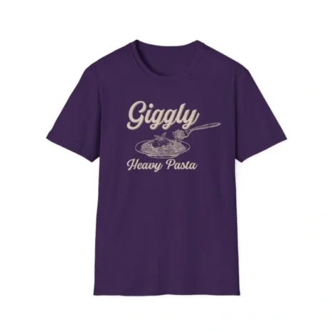 Giggly Squad Heavy Pasta Unisex Softstyle Graphic T-Shirt Purple Giggly Squad Heavy Pasta Unisex Softstyle Graphic T-Shirt Purple