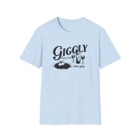 Giggly Squad Heavy Pasta Unisex Softstyle T-Shirt Light Blue Giggly Squad Heavy Pasta Unisex Softstyle T-Shirt Light Blue