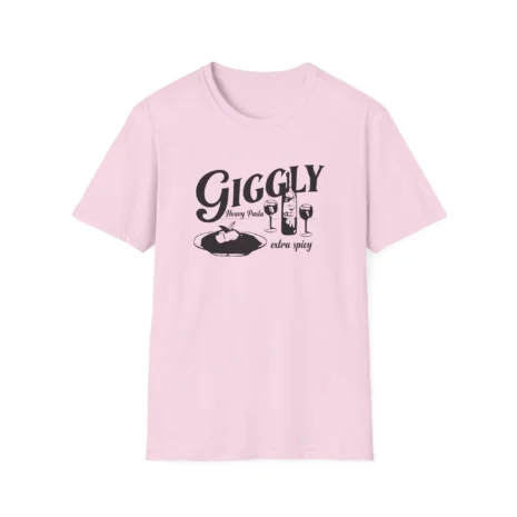 Giggly Squad Heavy Pasta Unisex Softstyle T-Shirt Light Pink Giggly Squad Heavy Pasta Unisex Softstyle T-Shirt Light Pink