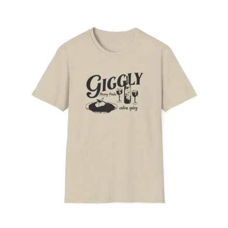 Giggly Squad Heavy Pasta Unisex Softstyle T-Shirt Sand Giggly Squad Heavy Pasta Unisex Softstyle T-Shirt Sand