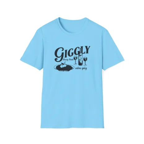 Giggly Squad Heavy Pasta Unisex Softstyle T-Shirt Sky Giggly Squad Heavy Pasta Unisex Softstyle T-Shirt Sky