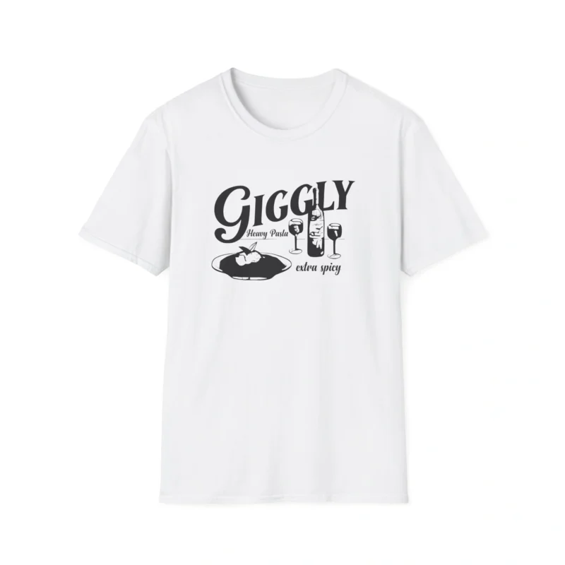 Giggly Squad Heavy Pasta Unisex Softstyle T-Shirt White