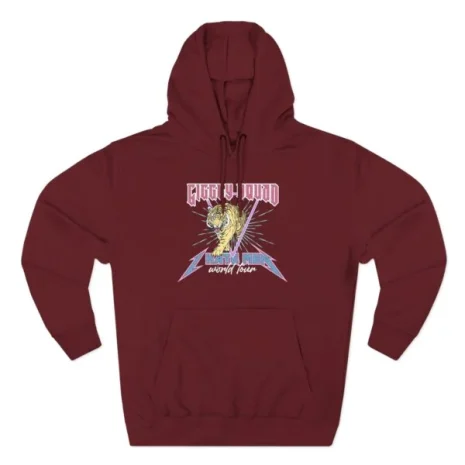 Giggly Squad I Hate Men Band-Style Hoodie Burgundy Giggly Squad I Hate Men Band-Style Hoodie Burgundy