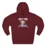 Giggly Squad I Hate Men Band-Style Hoodie Burgundy