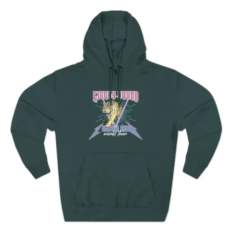 Giggly Squad I Hate Men Band-Style Hoodie Sports Green Giggly Squad I Hate Men Band-Style Hoodie Sports Green