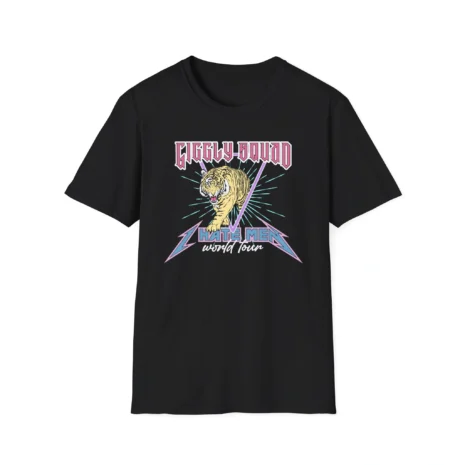 Giggly Squad I Hate Men Band Unisex Softstyle T-Shirt Black