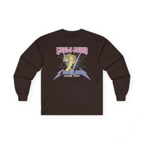 Giggly Squad I Hate Men Band Unisex Ultra Cotton Long Sleeve T-Shirt Dark Chocolate